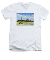 Bailey's Beach Newport Rhode Island - Men's V-Neck T-Shirt
