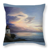 Castle Hill Lighthouse Newport Rhode Island - Throw Pillow