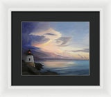 Castle Hill Lighthouse Newport Rhode Island - Framed Print