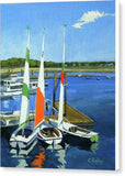 Chatham Harbor Boats Chatham Cape Cod Massachusetts - Canvas Print