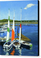 Chatham Harbor Boats Chatham Cape Cod Massachusetts - Canvas Print