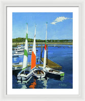 Chatham Harbor Boats Chatham Cape Cod Massachusetts - Framed Print