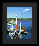 Chatham Harbor Boats Chatham Cape Cod Massachusetts - Framed Print