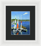 Chatham Harbor Boats Chatham Cape Cod Massachusetts - Framed Print