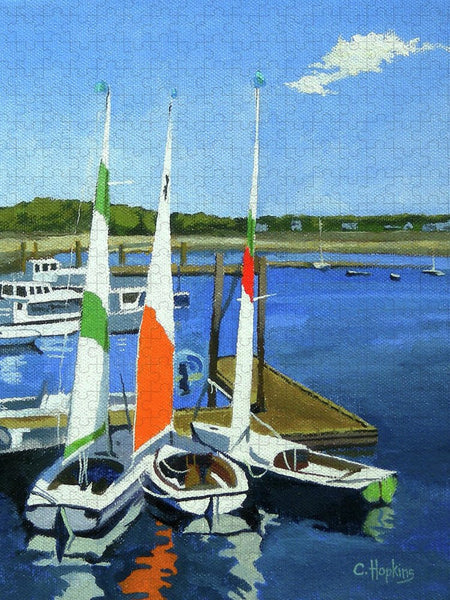 Chatham Harbor Boats Chatham Cape Cod Massachusetts - Puzzle