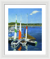 Chatham Harbor Boats Chatham Cape Cod Massachusetts - Framed Print