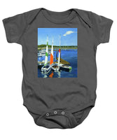Chatham Harbor Boats Chatham Cape Cod Massachusetts - Baby Onesie