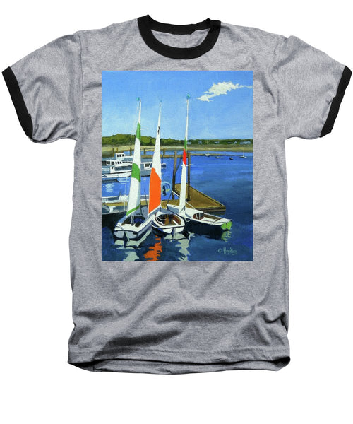 Chatham Harbor Boats Chatham Cape Cod Massachusetts - Baseball T-Shirt