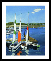 Chatham Harbor Boats Chatham Cape Cod Massachusetts - Framed Print