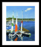 Chatham Harbor Boats Chatham Cape Cod Massachusetts - Framed Print