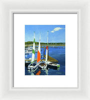 Chatham Harbor Boats Chatham Cape Cod Massachusetts - Framed Print