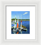 Chatham Harbor Boats Chatham Cape Cod Massachusetts - Framed Print