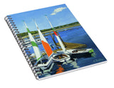 Chatham Harbor Boats Chatham Cape Cod Massachusetts - Spiral Notebook