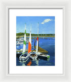 Chatham Harbor Boats Chatham Cape Cod Massachusetts - Framed Print