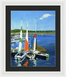 Chatham Harbor Boats Chatham Cape Cod Massachusetts - Framed Print