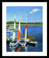 Chatham Harbor Boats Chatham Cape Cod Massachusetts - Framed Print
