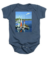 Chatham Harbor Boats Chatham Cape Cod Massachusetts - Baby Onesie