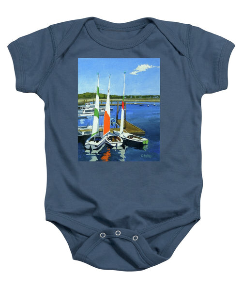 Chatham Harbor Boats Chatham Cape Cod Massachusetts - Baby Onesie