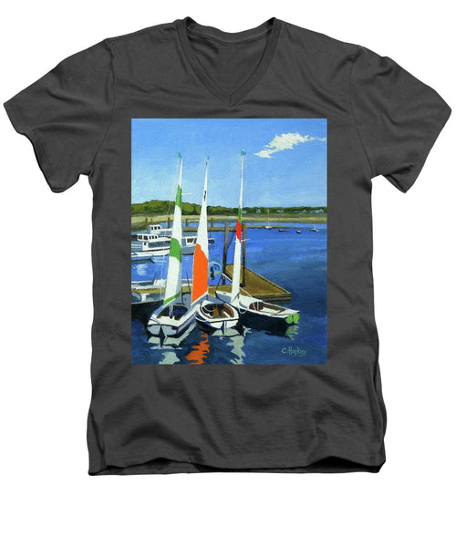 Chatham Harbor Boats Chatham Cape Cod Massachusetts - Men's V-Neck T-Shirt