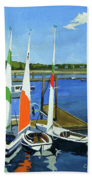 Chatham Harbor Boats Chatham Cape Cod Massachusetts - Beach Towel