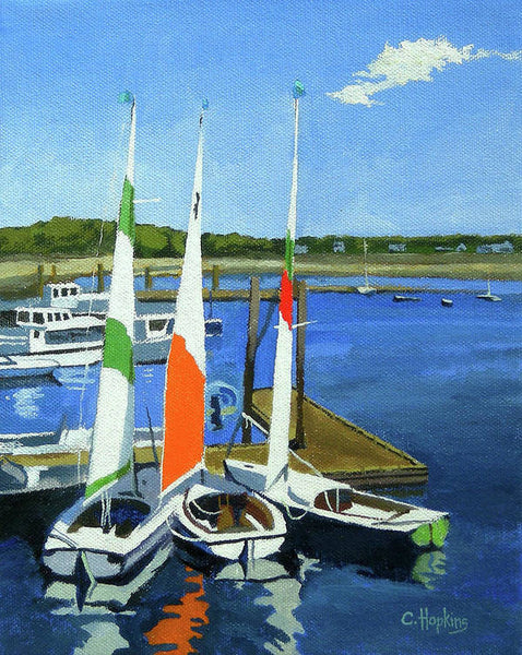 Chatham Harbor Boats Chatham Cape Cod Massachusetts - Art Print