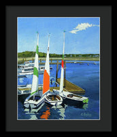 Chatham Harbor Boats Chatham Cape Cod Massachusetts - Framed Print