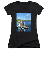 Chatham Harbor Boats Chatham Cape Cod Massachusetts - Women's V-Neck