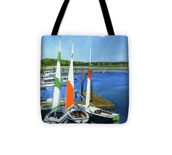 Chatham Harbor Boats Chatham Cape Cod Massachusetts - Tote Bag