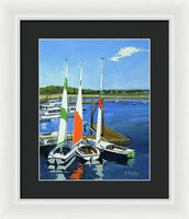 Chatham Harbor Boats Chatham Cape Cod Massachusetts - Framed Print