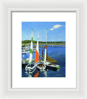 Chatham Harbor Boats Chatham Cape Cod Massachusetts - Framed Print