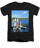 Chatham Harbor Boats Chatham Cape Cod Massachusetts - Men's V-Neck T-Shirt