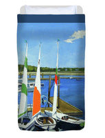Chatham Harbor Boats Chatham Cape Cod Massachusetts - Duvet Cover
