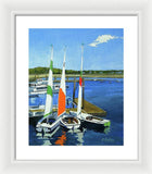 Chatham Harbor Boats Chatham Cape Cod Massachusetts - Framed Print