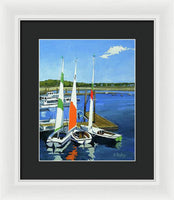 Chatham Harbor Boats Chatham Cape Cod Massachusetts - Framed Print