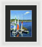 Chatham Harbor Boats Chatham Cape Cod Massachusetts - Framed Print