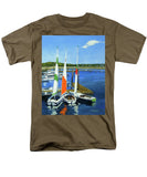 Chatham Harbor Boats Chatham Cape Cod Massachusetts - Men's T-Shirt  (Regular Fit)