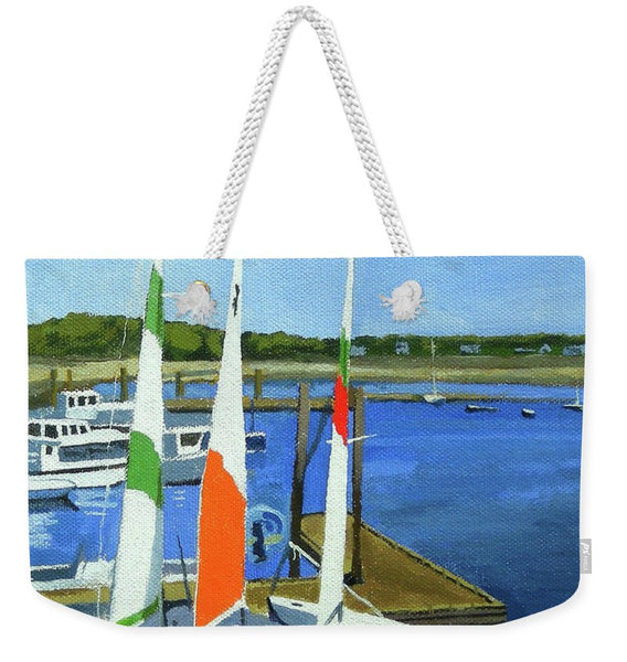 Chatham Harbor Boats Chatham Cape Cod Massachusetts - Weekender Tote Bag