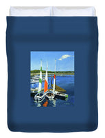 Chatham Harbor Boats Chatham Cape Cod Massachusetts - Duvet Cover