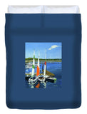 Chatham Harbor Boats Chatham Cape Cod Massachusetts - Duvet Cover