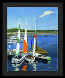 Chatham Harbor Boats Chatham Cape Cod Massachusetts - Framed Print