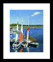 Chatham Harbor Boats Chatham Cape Cod Massachusetts - Framed Print