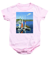 Chatham Harbor Boats Chatham Cape Cod Massachusetts - Baby Onesie