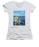 Chatham Harbor Boats Chatham Cape Cod Massachusetts - Women's V-Neck