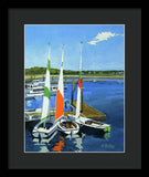 Chatham Harbor Boats Chatham Cape Cod Massachusetts - Framed Print