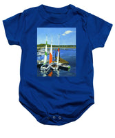 Chatham Harbor Boats Chatham Cape Cod Massachusetts - Baby Onesie