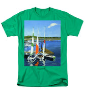 Chatham Harbor Boats Chatham Cape Cod Massachusetts - Men's T-Shirt  (Regular Fit)