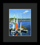 Chatham Harbor Boats Chatham Cape Cod Massachusetts - Framed Print