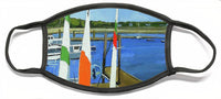 Chatham Harbor Boats Chatham Cape Cod Massachusetts - Face Mask