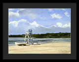 Easton's Beach Newport Rhode Island - Framed Print