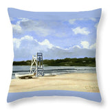 Easton's Beach Newport Rhode Island - Throw Pillow
